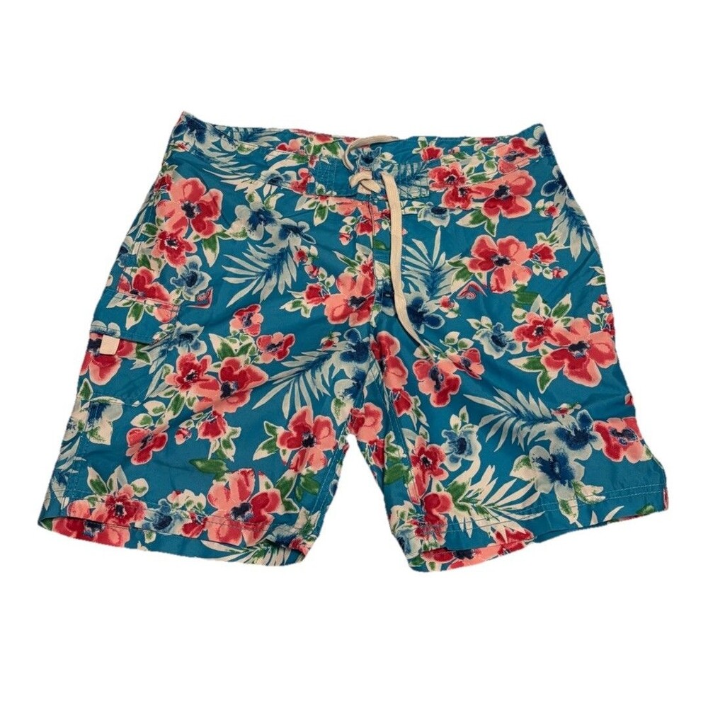 Kanu Surf Teal Floral One-Piece Swimsuit with Pink & Green Accents
